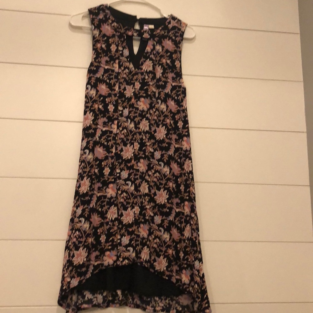 High low paisley dress